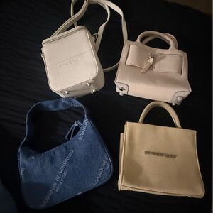 Brandon Blackwood Blue, Cream, and Tan Shoulder Bags